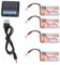 650mAh 3,7 V 1 pour 4 Batteries Pack pour télécommande Drone Airplane Helicopter Car