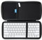 Anleo Hard Travel Case for Apple Magic Keyboard MLA22LL/A + Trackpad 2 MJ2R2LL/A + Mouse Bluetooth (Black, Nylon)