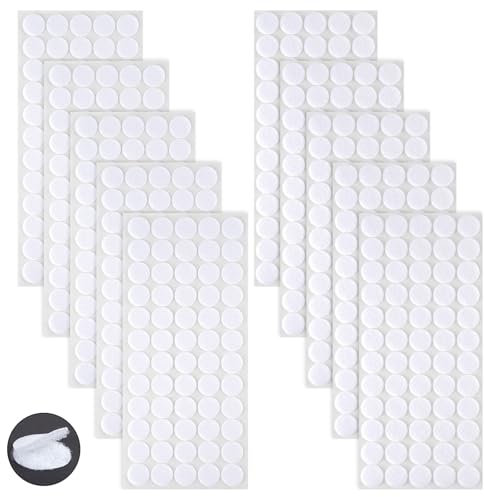 Ainiv Tondini Adesivi Tondo, 600pz 20mm Autoadesivo Rotondi, Nastri Adesivi Rotondi Biadesivi Puntini, Biadesivo per Decorazioni da Parete, Foto, DIY, Arti Mestieri