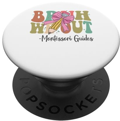 Bruh We Out Montessori Guides Letzter Schultag Kokette PopSockets Klebender PopGrip