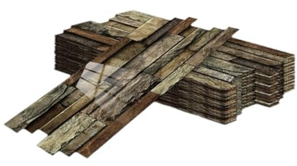 MagiDeal 48x Carta da Parati autoadesiva Effetto Pietra Effetto Mattoni, Pannelli murali Pietra Finta e Blocchi 3D per Soggiorno, Cucina, Camera da Letto, a