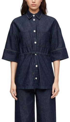 Comma Blusenjacke aus leichtem Denim