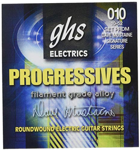 GHS Progressives Filament Grade Alloy Electric Guitar StringsPRDM 10-52