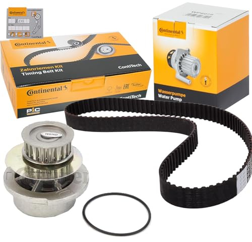 CONTITECH CT558WP1 Wasserpumpe + Zahnriemensatz Zähnezahl: 104 17 mm Kompatibel mit OPEL Kadett E CC T85 Corsa A CC S83 Vectra A Limousine J89 Kadett E Cabrio T85 Ascona C Limousine J82