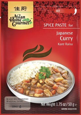 3er Pack ASIAN HOME GOURMET Würzpaste für japanisches Curry (3x 50g) | HOT | Kare Raisu
