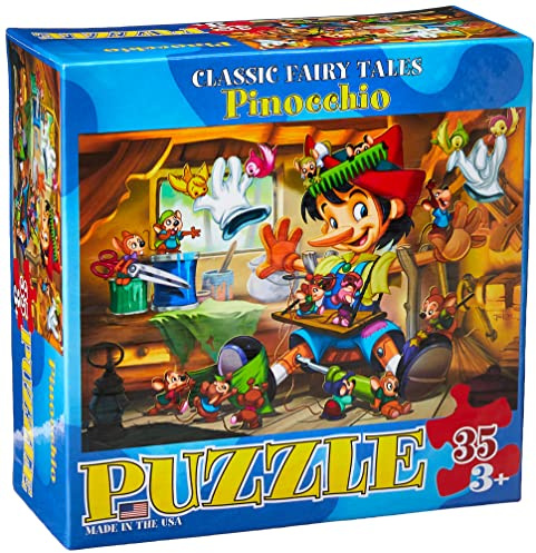 Eurographics 6 x 6-inch Box Pinocchio Puzzle (35 Pieces)