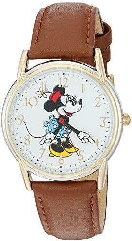 Disney Unisex-Erwachsene analog Quarz Uhr mit Kunstleder Armband W002770