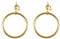 Boland 81935 - Ohrringe Pirat, runde Creolen mit Clip, Mode-Schmuck, Accessoire, Seeräuber, Wahrsagerin, Kostüm, Karneval, Mottoparty