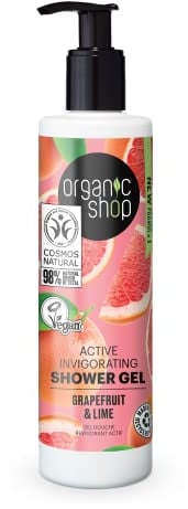 Organic Shop Shower Gel Active Invigorating, Grapefruit & Lime, 280 ml