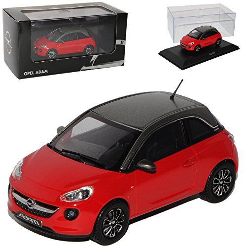 Kyosho Opel Adam 3 Türer Rot mit Silber Ab 2012 1/43 i-Scale Modell Auto