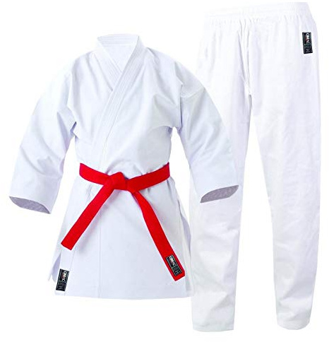 Cimac Karate Gi Adult Kids Men Women Suit White Martial Arts Uniform 14oz European Cut (140cm)