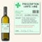 Affiche Prints L128 Personalised Prescription Medicine Pharmacy Novelty Alcohol White Wine Bottle Label For Any Occasion!