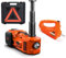 Electric Car Jack Kit 5Tons Hydraulic Floor Jack 12V Auot Emergency Kit 155-450mm Lifting Range Tire Repalce Tool with Wrench Spanner Air Compressor for SUV Sedan Lifting