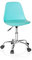 hjh OFFICE 742015 Kinder- und Jugenddrehstuhl Fancy II Kunstleder Türkis moderner Drehstuhl höhenverstellbar