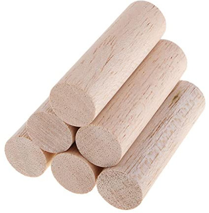 sharprepublic Bâtonnets Ronds De Bois De Balsa De Bâtons De De Bois Non Finis De 20mm - Bois, 6 pièces 70mm
