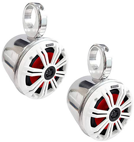 Galaxy Print Finishing Boat Tower/Wakeboarding Kicker LED Light Speaker and Bullet Pod Set SEPARATES - White