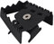 Akozon Palanca de freno agrandar, Motocicleta Pedal de palanca de freno de pie trasero Ampliar Extensor de almohadilla de extensión apto para F800GS F700GS(Negro)