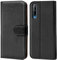 Verco Funda para Huawei P Smart Pro, Telefono Movil Case Compatible con Huawei P Smart Pro (2019) Libro Protectora Carcasa, Negro