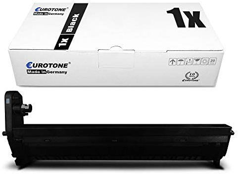Eurotone Schwarz Trommel kompatibel für Oki C610CDN C610DM C610DN C610DTN C610N ersetzt 44315108 mit ca. 20.000 Seiten