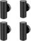 Kerry Outdoor Wall Lights, Up Down Mains Powered Lighting, Black Stainless Steel IP44 Waterproof, Exterior Wall Sconce for Indoor, Front Door, Patio, Porch, Garden, Garage - 4 Pack (No Bulb Incl)