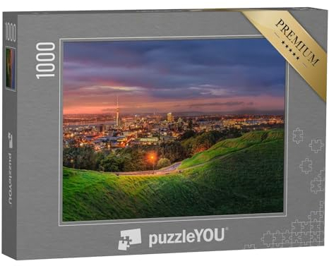 puzzleYOU: Puzzle 1000 Teile „Mount Eden und Auckland, Neuseeland“ – aus der Puzzle-Kollektion Neuseeland