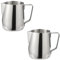 2 Pcs Stainless Steel Milk Pitchers - 100 ML Professional Barista Milk Jugs for Latte, Cappuccino, Mocha