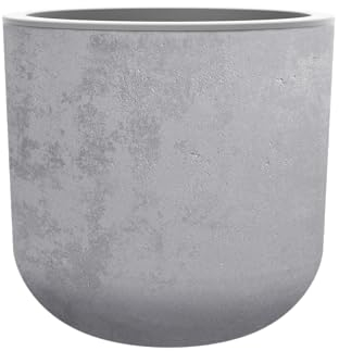 Pflanzgefäß 'Basalt Up Egg', betongrau, Ø 38,5 x H 36,8 cm