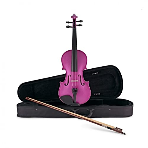 Gear4music Violine 4/4 Full Size Lila für Anfänger ab 11 Jahren