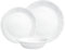 Corelle Essgeschirr 12 Personen Linen Weave | Premium Essgeschirr aus einzigartigem dreifach gepresstem Vitrelle™ Glas | Backofenfest 175°C | Mikrowellengeeignet | Gefrier- & spülmaschinenfest