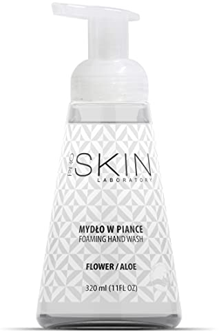 Schaumseife - Flüssigseife mit Aloe Vera - Wirksame Befeuchtung der Hände - Handseife Flüssig im Seifenspender - Seife pflegt die Haut - 320 ml (Blumen - Aloe vera)