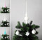 JACK Christbaumspitze Spitze Glas 28cm Eislack Glanz Matt Baumspitze Mundgeblasen Box, Farbe:Weiß Eislack
