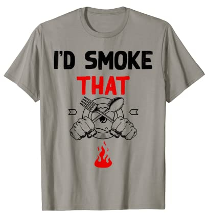 Grillen BBQ Smoker Chef Daddy I'd Smoke That Funny Eat Beef T-Shirt