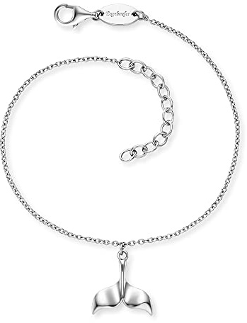 Engelsrufer Damen Armband Aloha aus Sterling Silber mit Delfinflosse Anhänger - Karabinerverschluss - in zwei Längen verstellbar - nickelfrei
