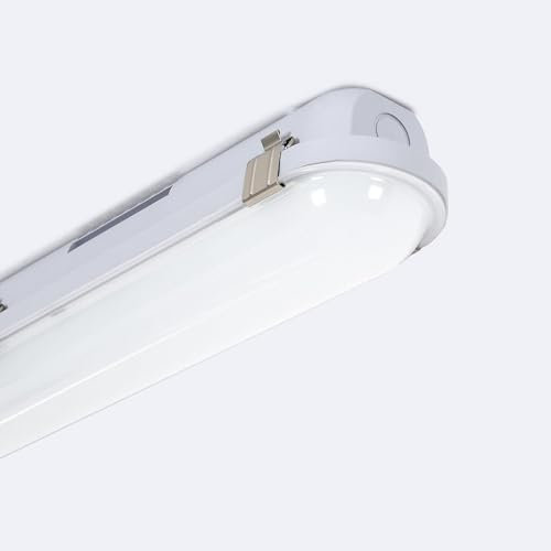LEDKIA LIGHTING - Pantalla Estanca LED 120cm con Luz de Emergencia | 36W 4500 lm | Resistente al Agua y Polvo IP65 | Uso Interior y Exterior, Blanco Neutro 4000K, Policarbonato