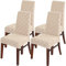 LANSHENG Stuhlhussen 4er Set, Stretch Stuhlhussen Schwingstühle, Abnehmbarer Waschbarer Stuhlbezug für Esszimmer, Küche, Hotel (4er Set, Sand)