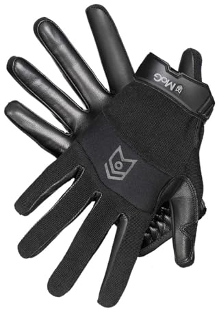 MOG Masters of Gloves 2ndSkin Black Einsatz-Handschuh, vielseitiger taktischer Schnittschutz-Handschuh aus Ziegenleder mit Hitzeschutz und hoher Taktilität für Polizei, Zoll, Spezialeinheiten, Militär