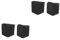 VICASKY 4 almohadillas de goma antideslizantes para escaleras, 40 x 20 y 30 x 20 cm, compatibles con almohadillas protectoras para madera y escaleras
