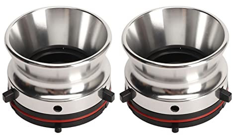 NAB Hub-Adapter, professionell, polierte Aluminiumlegierung, 25,4 cm, einfacher Öffner, einfach für ReVox für Akai für Teac, Spule auf Spule, Bandrekorder, Silber, 1 Paar