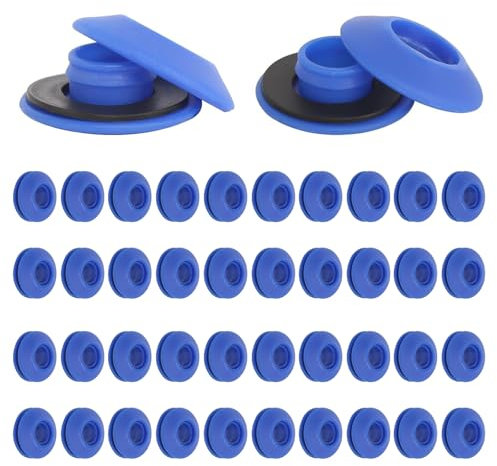 40 Pièces 28 x 28 x 12 Mm Œillets en Plastique pour Bâche De Piscine Œillets Autoperforante pour Bâche Œillet De Bâche Auto Bloquant en Plastique pour Oeillets Plastique pour Tissus Bâche Tente Voile