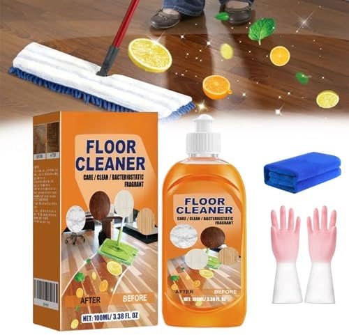 Floor Cleaner, Powerful Floor Cleaner, Wooden Floor Cleaner Liquid, Multi-Purpose Floor Cleaner Liquid for Wood, Floor (1)