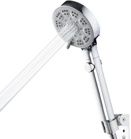 Xiixuuj Kit de douche pour remorque de voyage, tuyau de douche extérieur pour camping-car,Dessus de douche amovible à main 5 modes | Bouton marche-arrêt grande sortie d'eau brouillard douche haut