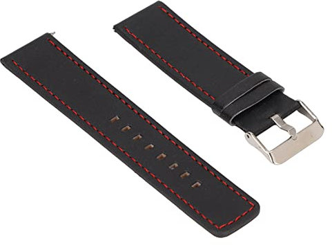 Rankomu Pulsera de cuero compatible con Realme Watch 2 Pro, 22 mm, correa de cuero, diseño ajustable, color marrón, 60_x_180_cm, Cuero