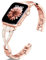 Efolen Diamantes Correa Mujer Compatible con iWatch Apple Watch Series10 9 8 7 6 5 4 3 2 1SE Ultra, Bling Correa Metal Accesorios Pulsera 38 40 41 42 44 45 46 49mm Regalo RG-L