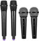 HEMOTON Microphone Fake for Boys and Girls 4 Piece Plastic Toy Microphone Props Pretend Play Toys for Toddlers Party Decorations