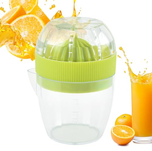 Exprimidor de cítricos de mano - Mini exprimidor de limón, herramienta manual de prensa de frutas con diseño portátil | Gadget de cocina para viajes en casa, batidos, preparación de ensaladas,