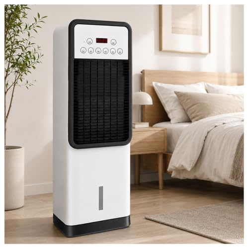 Enfriador De Aire Portátil 8000 Btu, Oscilación De 110°, Temporizador De 8h, Mando a Distancia, 4 Modos, 3 Velocidades, Aire Acondicionado Sin Tubo Para Hogar Y Oficina