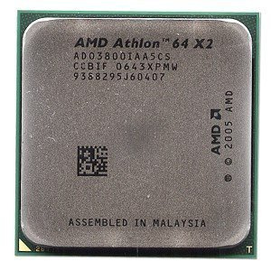 AMD Athlon 64 X2 Dual-Core 3800+ 2,0 GHz Prozessor mit 65 Watt Leistung