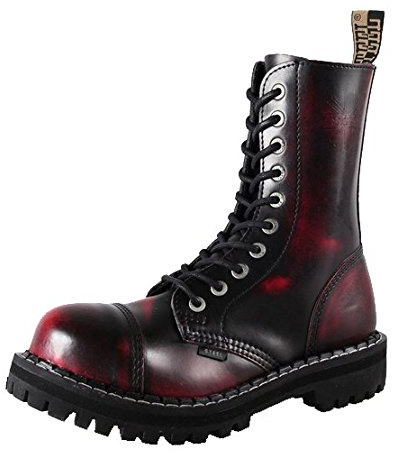 Steels 10 Loch Boots Blau Rub Off