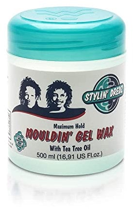 Stylin' Dredz Mouldin' Gel Wax with Tea Tree Oil - Twist n Lock - 500ml Maximum hold
