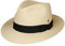 Mayser William Panamastrohhut Fedora Strohhut UV-Schutz 80 Made in EU Herren Sommer Winter Natur 57 cm